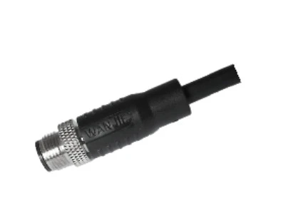 M12 Male Straight Shield A-קידוד