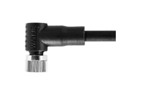 M8 Female Right Angle UnShield A-קידוד 8PIN PUR 2.0M M8X1.0