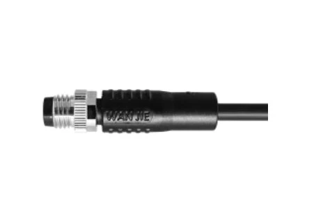 M8 Male Straight UnShield A-קידוד 6PIN PVC 2.0M M8X1.0