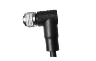 M12 Female Angled Unshielded A-Coding 3PIN PUR Cable 2.0M M12*1.0