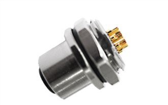 סוג הלחמה נקבה M12 מהודקת אחורית A-קידוד 8PIN M16*1.5