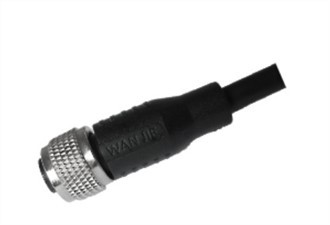 M12 Female Straight UnShield A-קידוד 17PIN PVC כבל 3.0M M12X1.0