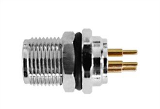 M8 Female Panel Front Fasten A-קידוד 6PIN