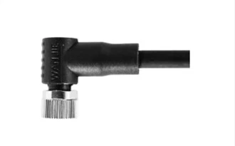 M8 Female Right Angle UnShield A-קידוד 6PIN PUR 2.0M M8X1.0
