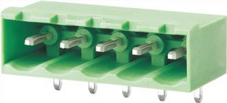 כותרת בלוק מסוף בזווית ישרה