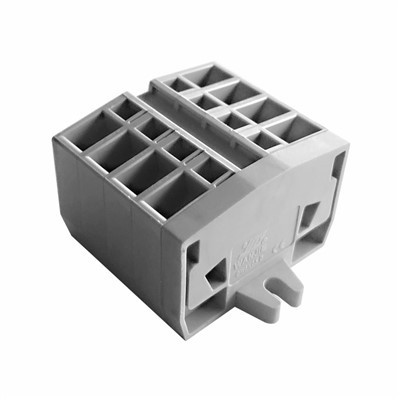 בלוק טרמינל קפיץ כפול שורות 2.5MM2